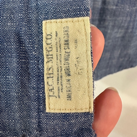 EUC Jachs New York Men's Blue Casual Button Down Shirt with tropical print - Picture 5 of 7